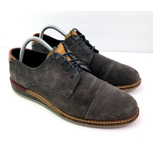 Ted Baker London Gliyne Mens Size 9 Gray Suede Formal Dress Oxford Shoes